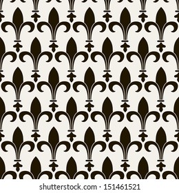Vector seamless pattern. Classic background. Stylish repeating texture