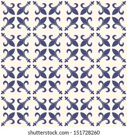 Vector seamless pattern. Classic background. Stylish repeating texture