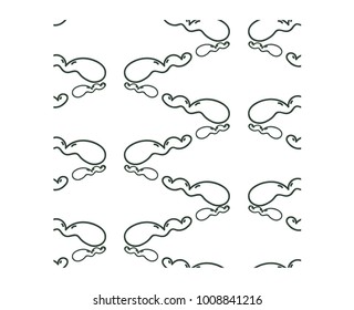 Vector seamless pattern clouds. ?omics.