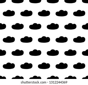 Vector seamless pattern clouds, web design element