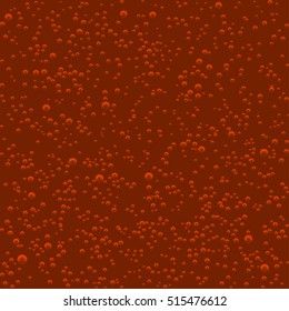 Vector Seamless Pattern Of Cola Soda Bubbles