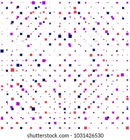 Vector seamless pattern with color dots. Cute background for baby.  Illustration. 