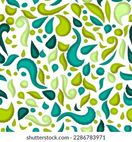 vector seamless pattern, color floral background, plant and botanical ornament for clothing, fabric, textiles, packaging and decoration of household items