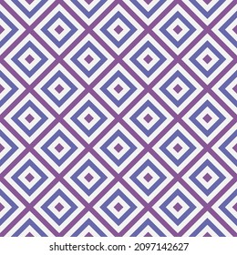 Vector seamless pattern with Color of the year 2022 - Very Peri. Geometric patterns collection.