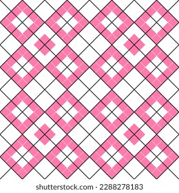 A Vector seamless pattern of colored abstract geometric shapes and grid