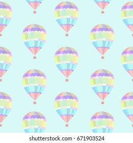 Vector Seamless Pattern Colored Balloons On Stock Vector (royalty Free 