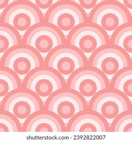 Vector - seamless pattern of colored ornament, circle  illustration.