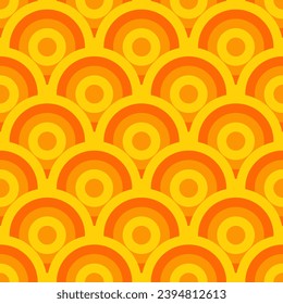 Vector - seamless pattern of colored ornament, circle  illustration.