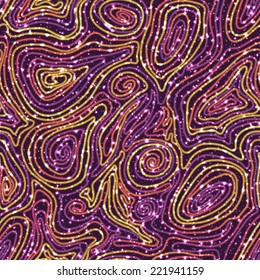 Vector seamless pattern with colored threads for your backdrop