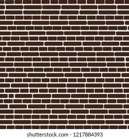 Vector seamless pattern with colorful brick wall. EPS 10