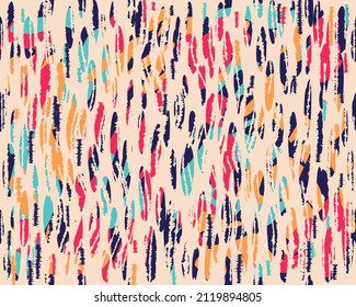 Vector seamless pattern with colorful brush strokes. Scribble pattern background. colorful nice brush strokes and hand drawn background. Modern beautiful grunge confetti pattern. Organic pattern 