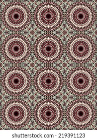 Vector seamless pattern. Colorful ethnic ornament. Arabesque style