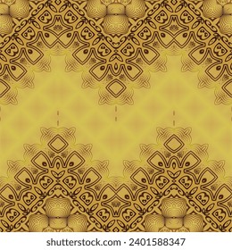 Vector seamless pattern. Colorful ethnic ornament. Arabesque style background