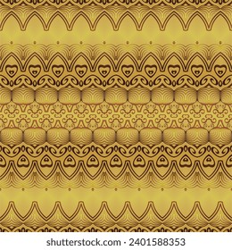 Vector seamless pattern. Colorful ethnic ornament. Arabesque style background