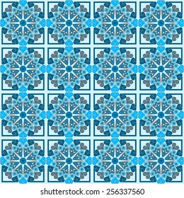 Vector seamless pattern. Colorful ethnic ornament. Arabesque style