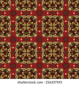 Vector seamless pattern. Colorful ethnic ornament. Arabesque style