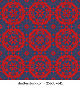 Vector seamless pattern. Colorful ethnic ornament. Arabesque style