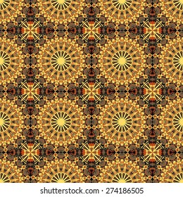 Vector seamless pattern. Colorful ethnic ornament. Arabesque style