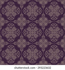 Vector seamless pattern. Colorful ethnic ornament. Arabesque style