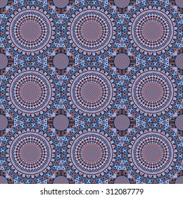 Vector seamless pattern. Colorful ethnic ornament. Arabesque style