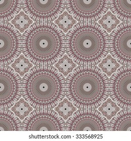 Vector seamless pattern. Colorful ethnic ornament. Arabesque style
