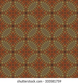 Vector seamless pattern. Colorful ethnic ornament. Arabesque style