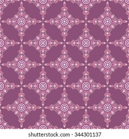 Vector seamless pattern. Colorful ethnic ornament. Arabesque style
