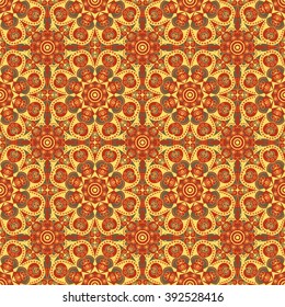 Vector seamless pattern. Colorful ethnic ornament. Arabesque style