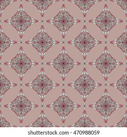 Vector seamless pattern. Colorful ethnic ornament. Arabesque style