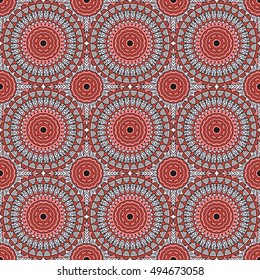 Vector seamless pattern. Colorful ethnic ornament. Arabesque style