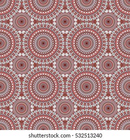 Vector seamless pattern. Colorful ethnic ornament. Arabesque style