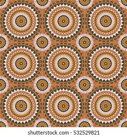 Vector seamless pattern. Colorful ethnic ornament. Arabesque style