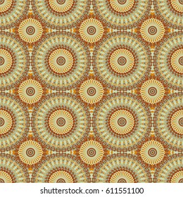 Vector seamless pattern. Colorful ethnic ornament. Arabesque style