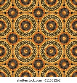 Vector seamless pattern. Colorful ethnic ornament. Arabesque style