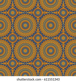 Vector seamless pattern. Colorful ethnic ornament. Arabesque style