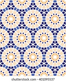 Vector seamless pattern. Colorful geometric background of ethnic ornament. Arabic, african, moroccan, turkish motif for web page, pattern fills, cloth, gift wrap, mobile case, scrapbook,and more