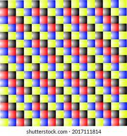 vector seamless pattern with colorful gradient gingham