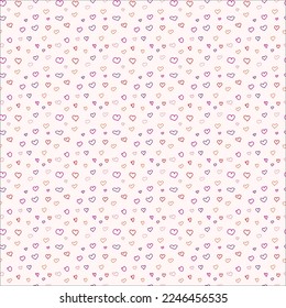 Vector seamless pattern with colorful hearts. For printing,packaging,banner,textile,design