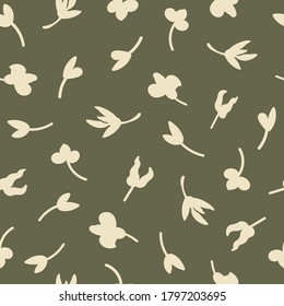 Vector seamless pattern with colorful illustration of flowers. Use it for wallpaper, textile print, pattern fills, web page, surface textures, wrapping paper, design of presentation