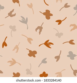 Vector seamless pattern with colorful illustration of flowers. Use it for wallpaper, textile print, pattern fills, web page, surface textures, wrapping paper, design of presentation