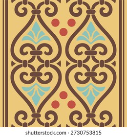 vector seamless pattern, colorful ornament. endless background and texture. Vector golden seamless ornament of ancient Greece. Classic Endless pattern frame border Roman Empire. eps 10