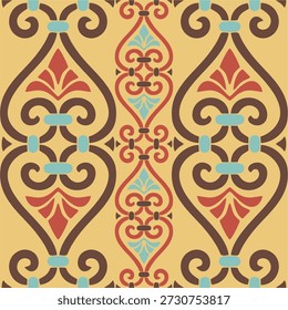 Patrón sin fisuras de Vector, adorno colorido. fondo y textura sin fin. Ornamento sin costuras de oro de Vector de la antigua Grecia. Clásico patrón sin fin borde del marco Imperio Romano. eps 10