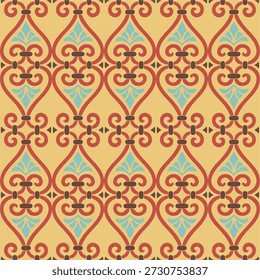vector seamless pattern, colorful ornament. endless background and texture. Vector golden seamless ornament of ancient Greece. Classic Endless pattern frame border Roman Empire. eps 10