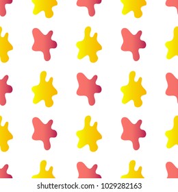 Vector seamless pattern of colorful spots. Seamless pattern of ink spots.