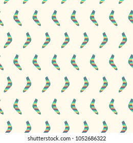 Vector seamless pattern with colorful striped socks. Can be used for design banners, wrapping paper, textile industry. EPS10. Cute background for children store or shop.