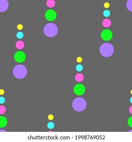 Vector seamless pattern with colorfull circles,geometric illustration with particolored rounds,dots shapes abstract motif,bright print for cover design,textile,house interior decoration,kids fashion