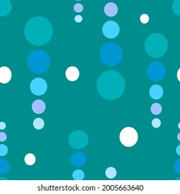 Vector seamless pattern with colorfull circles,geometric illustration with particolored rounds,dots shapes abstract motif,bright print for cover design,textile,house interior decoration, fashion