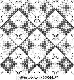 Vector seamless pattern consisting of geometric tiles. Repeating geometric background
