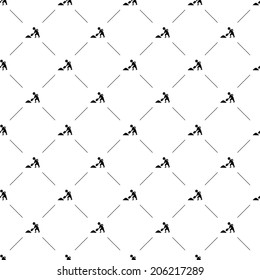 Vector seamless pattern, construction works, Editable can be used for web page backgrounds, pattern fills 