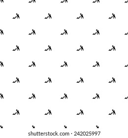 Vector seamless pattern, construction works, Editable can be used for web page backgrounds, pattern fills 